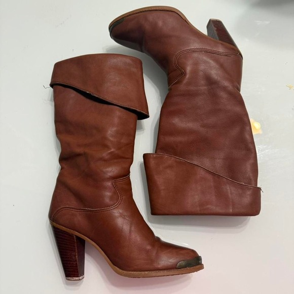 Zodiac Shoes - Vintage Zodiac Slouch Leather Boots‎ – Made in USA